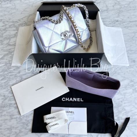 chanel 19 iridescent purple|Chanel handbags phone number.